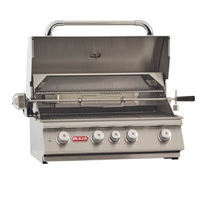 Bull 30" Angus Drop-In Grill NG with Light - 4 Burners, 75,000 BTUs, Stainless Steel