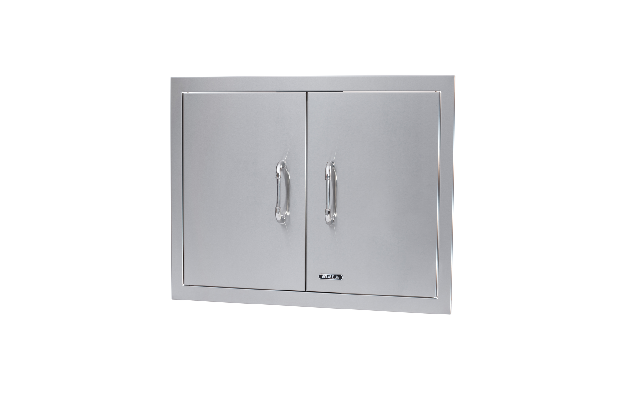 Bull 25-Inch Stainless Steel Double Doors with Reveal Design
