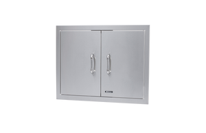 Bull 25-Inch Stainless Steel Double Doors with Reveal Design