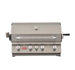 Bull 30" Angus Drop-In Grill LP with Light - 4 Burners, 75,000 BTUs, Stainless Steel