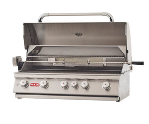 Bull 38" Brahma Drop-In Grill LP with Light - 5 Burners, Infrared Back Burner, 90,000 BTUs, Stainless Steel