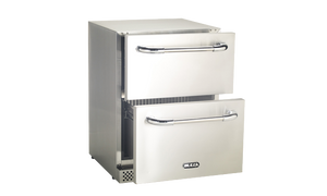 Bull Premium Double Drawer Refrigerator, Outdoor Rated Stainless Steel