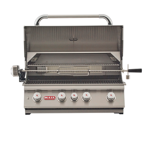 Bull 30" Angus Drop-In Grill LP with Light - 4 Burners, 75,000 BTUs, Stainless Steel
