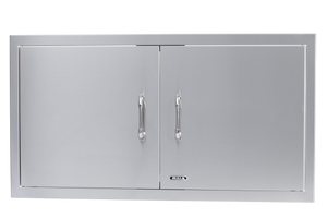 Bull 38-Inch Stainless Steel Double Doors with Reveal Design