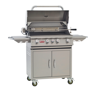 Bull Angus Complete Cart LP - 30" Gas Grill with Infrared Burner, 75,000 BTUs, Stainless Steel