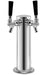 Bull Kegerator Double Tap with Bull Logo Pulls - Stainless Steel, Commercial Quality