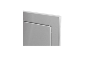 Bull 30" Stainless Steel Dual Lined Vented Double Door, Reveal Design