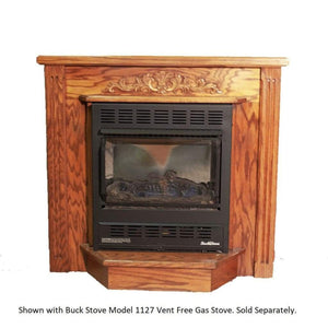 Buck Stove Model 1127 Deluxe Mantel - 25,000 BTU Freestanding Heater