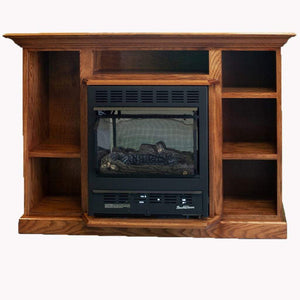 Buck Stove 1127 Prestige Combo: 11,000-25,000 BTU Heater & 37”L Prestige Mantel