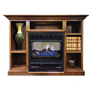 Buck Stove 1127 Prestige Combo: 11,000-25,000 BTU Heater & 37”L Prestige Mantel