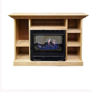 Buck Stove 1127 Prestige Combo: 11,000-25,000 BTU Heater & 37”L Prestige Mantel