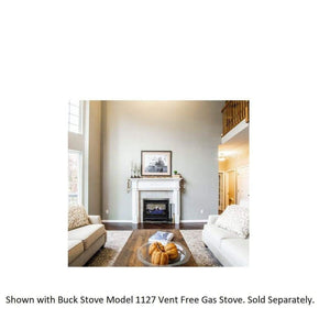 Buck Stove Model 1127 Deluxe Mantel - 25,000 BTU Freestanding Heater